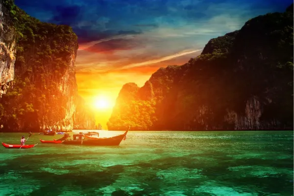 Longtailboot en snorkelen bij Phi Phi Islands Thailand