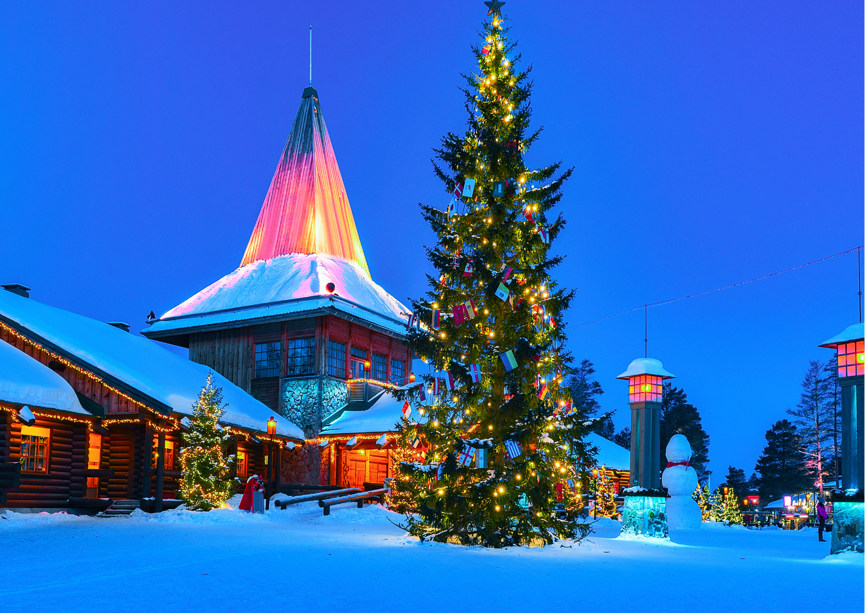 Santa Claus Village in Rovaniemi tijdens Lapland rondreis 5 dagen op de poolcirkel