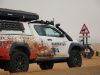 “Interieur van Toyota Hilux Xtra Cab met 35 liter koelkast in de cabine, geschikt voor selfdrive in Afrika.”