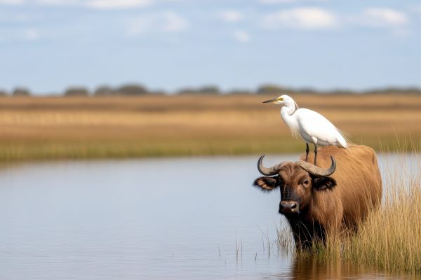 St. Lucia_iSimangaliso_buffalo in wetlands park_South Africa