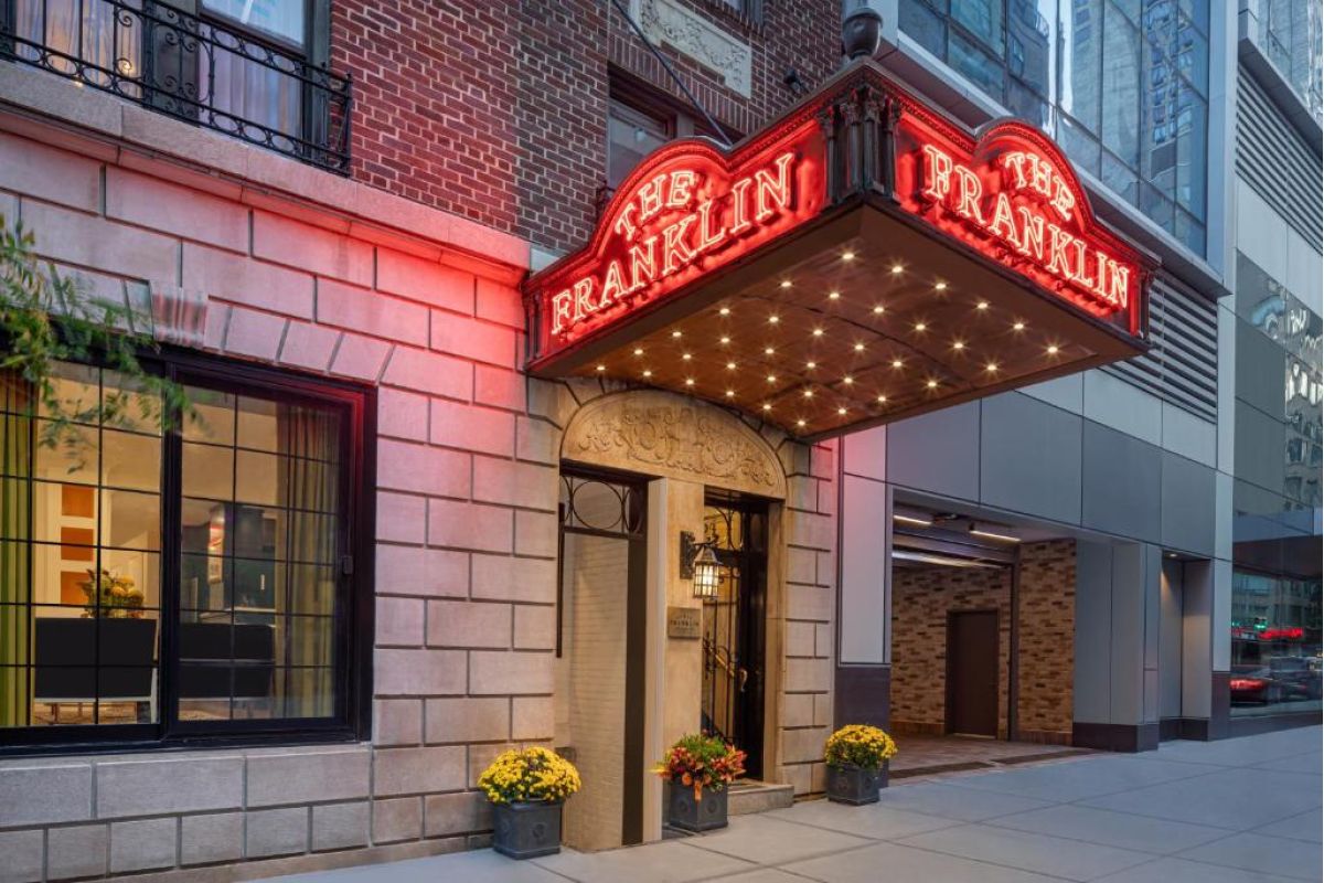 Moderne hotelkamer van Voco Times Square Broadway in Manhattan New York