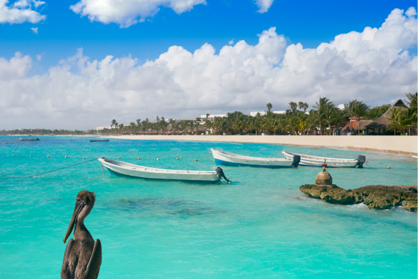 Akumal beach_Met bootjes_Mexico