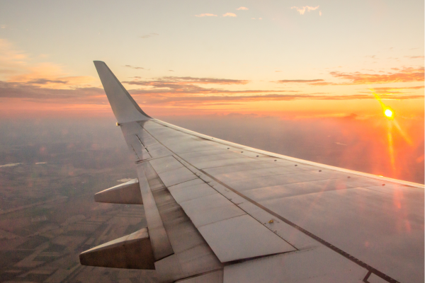 Vliegtuig terugvlucht