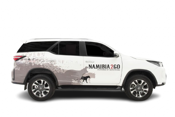 Toyota Fortuner GD6 4×4 rental vehicle for Namibia self-drive holidays – high-clearance diesel SUV