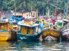 16-daagse rondreis Sri Lanka Kleurrijke vissersboten in een haven aan de zuidkust van Sri Lanka