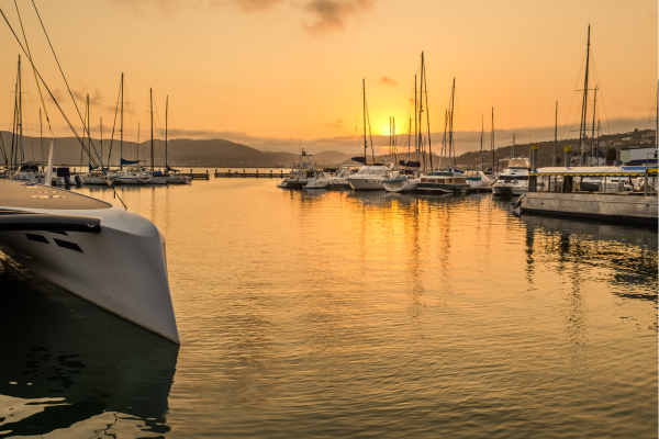 Knysna_Haven_Bij zondondergang_Garden Route