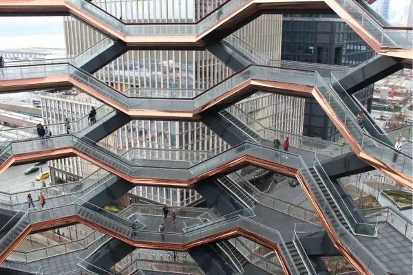 The Vessel in Hudson Yards New York met opvallende moderne architectuur en panoramische uitzichtpunten