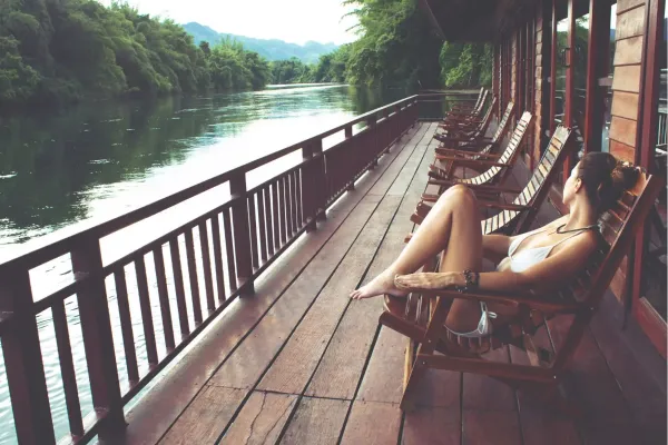 Sfeervol jungle verblijf aan de River Kwai in Thailand