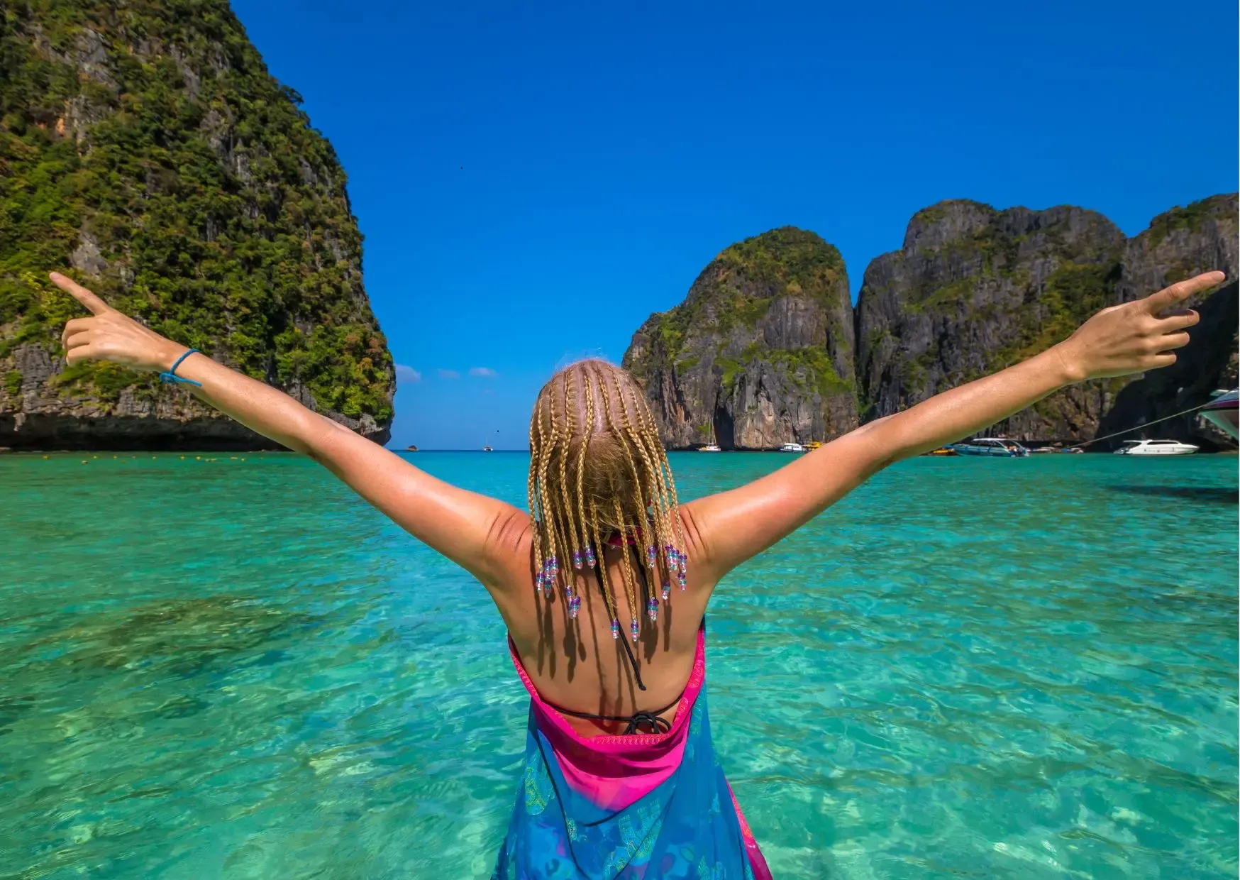 Paradijselijke Maya Bay op Phi Phi Leh in Thailand