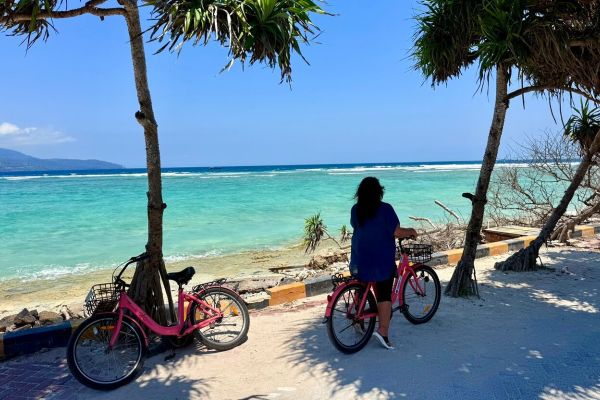 Fietsen op het eiland