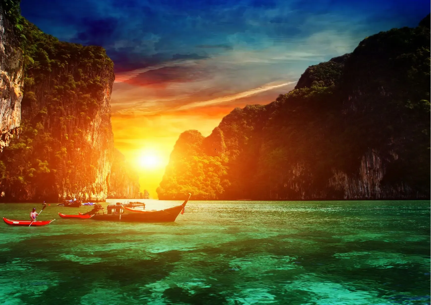 Longtailboot en snorkelen bij Phi Phi Islands Thailand