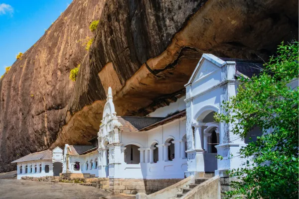Dambulla Cave Temple, het historische grottempelcomplex in Sri Lanka