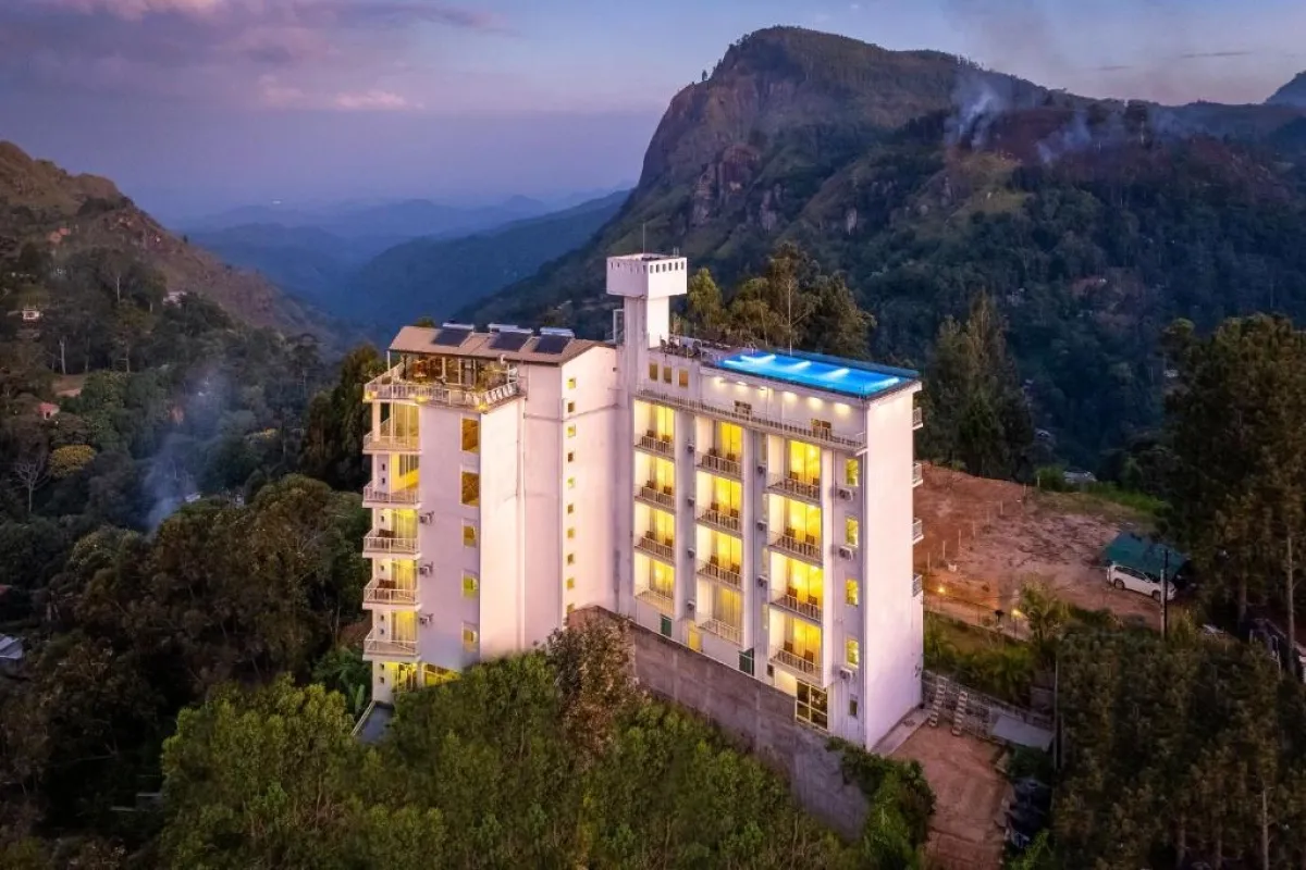 Morning Dew Hotel in Ella in de groene hooglanden van Sri Lanka