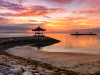 Sanur_Strand bij zonsondergang