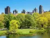 13-daagse droomreis New York & Caribbean Cruise Wandelpaden en groene lanen in Central Park met de skyline van Manhattan op de achtergrond