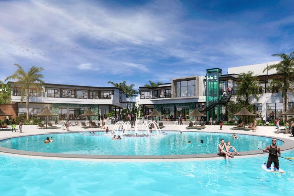 “Kinderen zwemmen bij Mint Resort The Blyde, Pretoria.” 