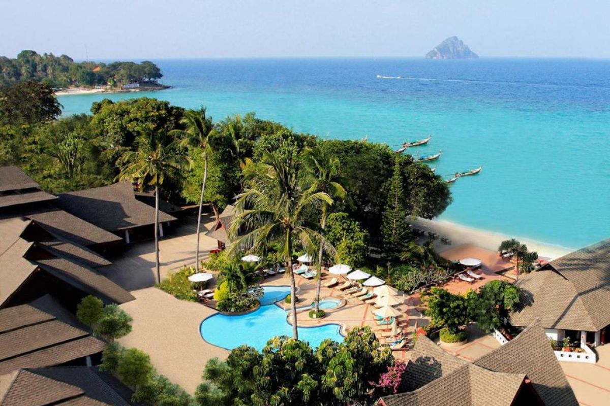 Tropisch resort op Phi Phi Island Thailand