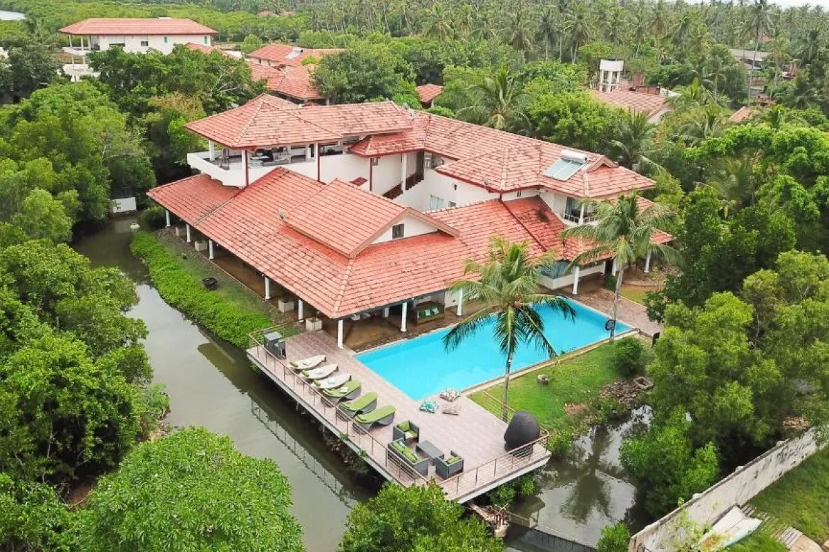 Villa Hundira in Negombo aan de lagune van Sri Lanka