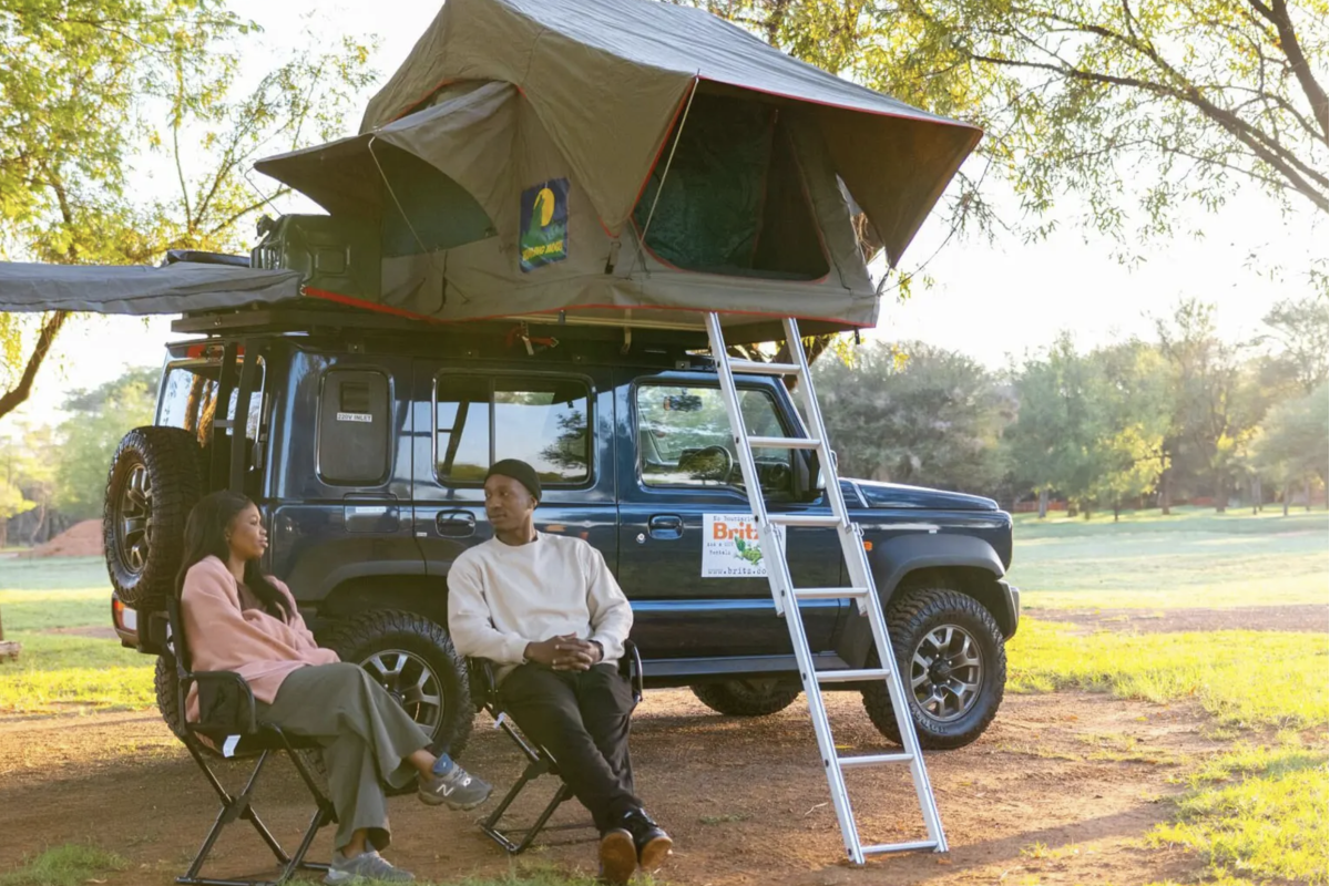 Suzuki Jimny 4x4 daktentcamper – huurauto voor kamperen in nationale parken van Zuid-Afrika