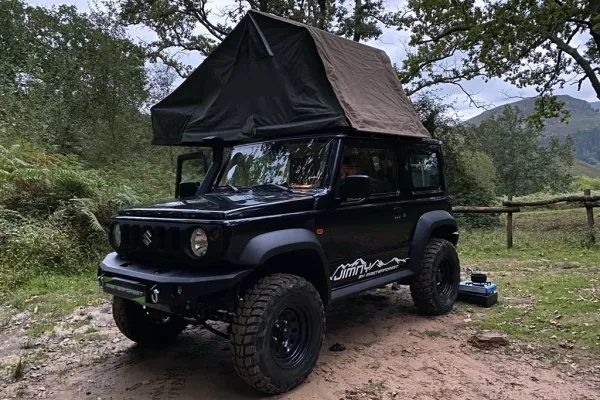 Volledig uitgeruste Suzuki Jimny met daktent en kampeeruitrusting – selfdrive Zuid-Afrika