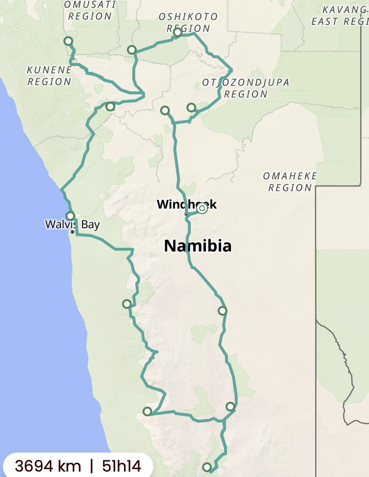 18-daagse rondreis Namibië, van Canyon tot Kalahari