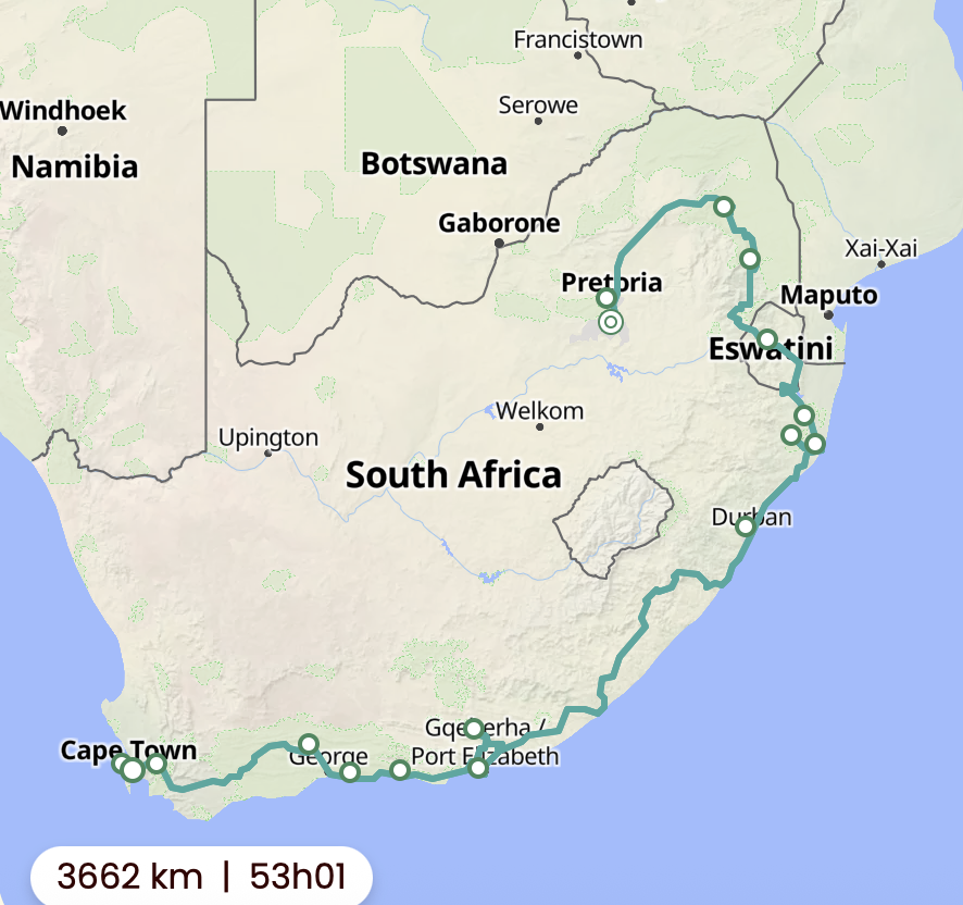 22-daagse rondreis Zuid-Afrika