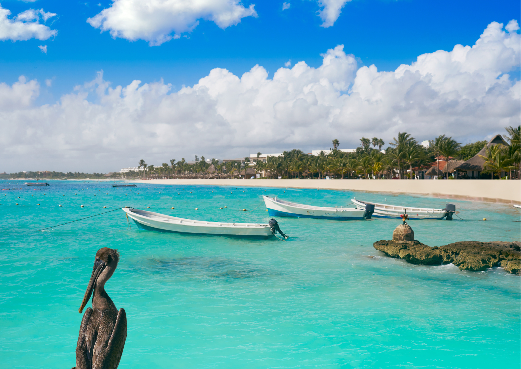 Akumal beach_Met bootjes_Mexico
