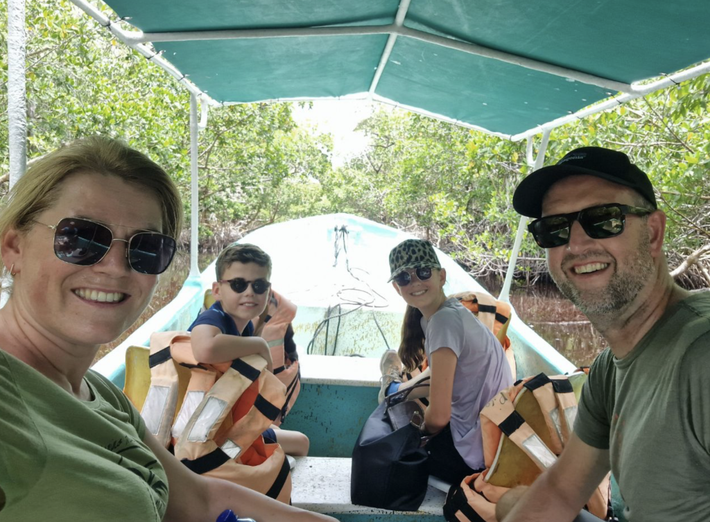 “Boottocht door mangroves in Celestún, Yucatán.”