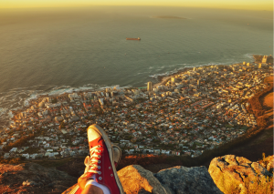 Camps Bay Kaapstad - uitzicht op stad