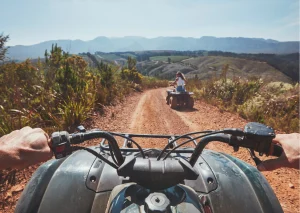 Quad rijden door de natuur van Hazyview in Zuid-Afrika
