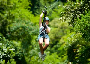Zipline activiteit bij Hazyview in Zuid-Afrika