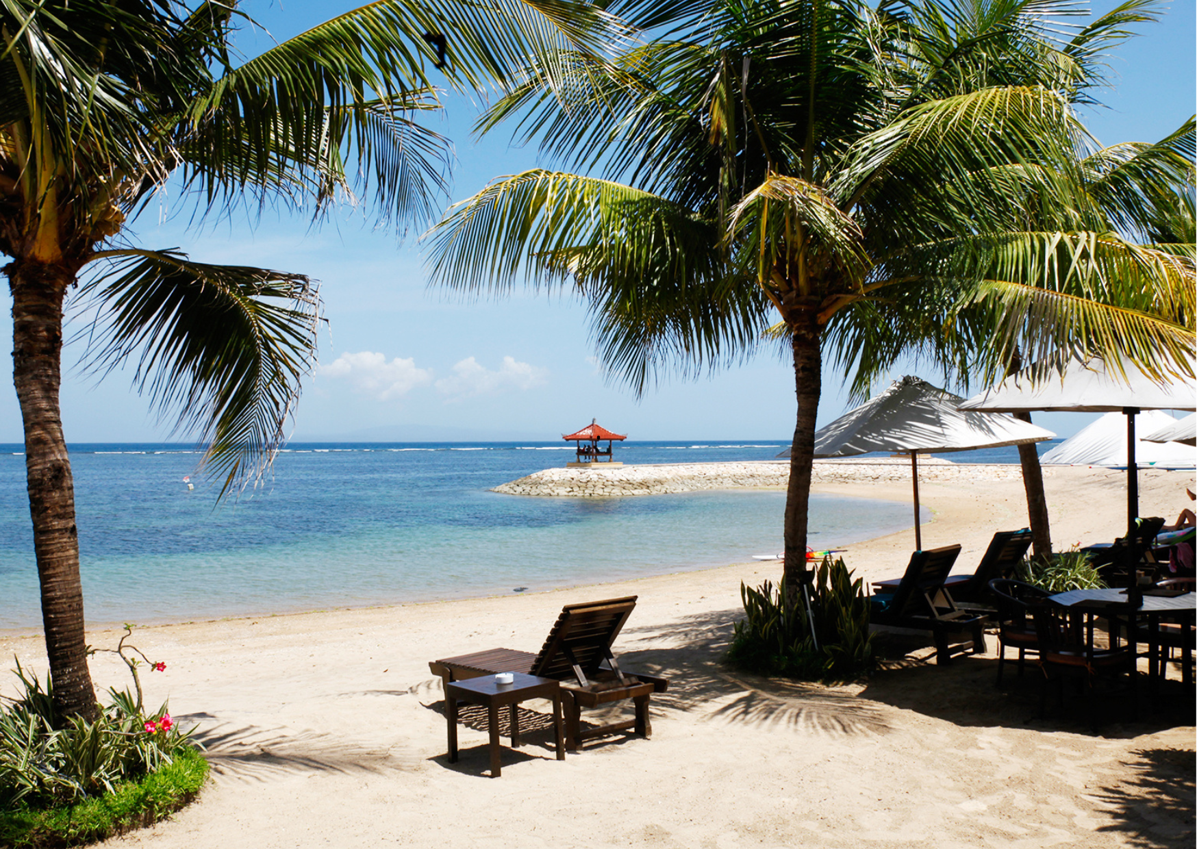 Sanur_Beach met het mooie strand in Bali