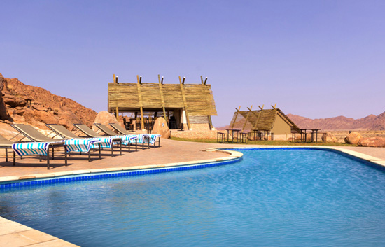 Sesriem camp; Sossusvlei Desert Quiver Camp pool