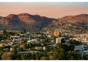 Swaziland Eswatini landschap stad bergen