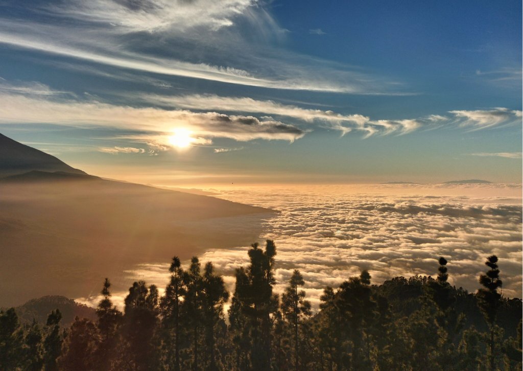 Landschap op Tenerife met vulkaan El Teide en ruige natuur, een van de hoogtepunten van het Canarische eiland.